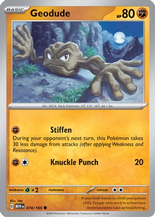 Image of Geodude (074/165) [Scarlet & Violet 151]