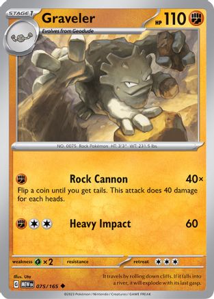 Image of Graveler (075/165) [Scarlet & Violet 151]