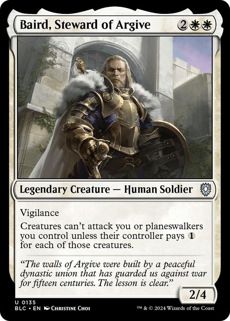 Image of Baird, Steward of Argive [Bloomburrow Commander]