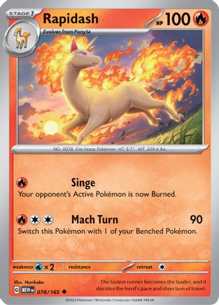 Image of Rapidash (078/165) [Scarlet & Violet 151]