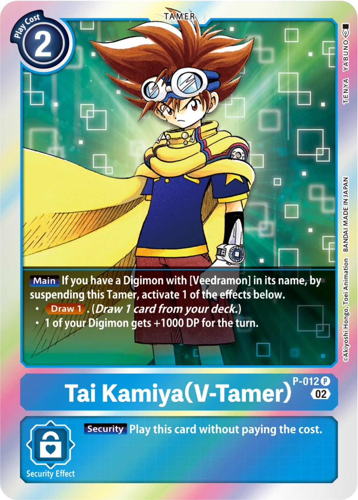 Image of Tai Kamiya (V-Tamer) [P-012] (Resurgence Booster Reprint) [Resurgence Booster]