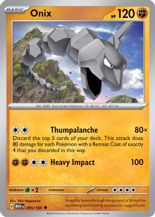 Image of Onix (095/165) [Scarlet & Violet 151]