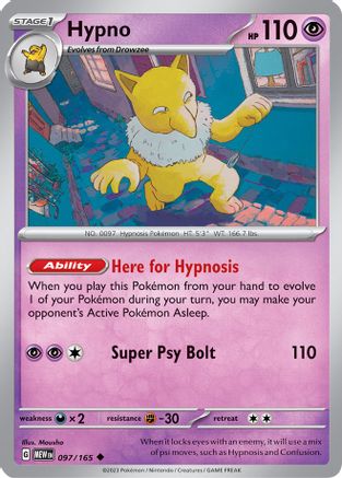 Image of Hypno (097/165) [Scarlet & Violet 151]