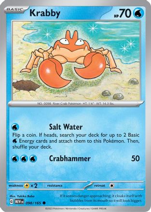 Image of Krabby (098/165) [Scarlet & Violet 151]