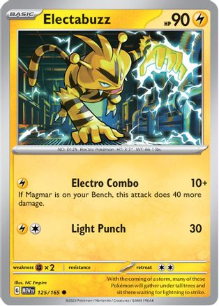 Image of Electabuzz (125/165) [Scarlet & Violet 151]