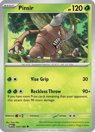 Image of Pinsir (127/165) [Scarlet & Violet 151]