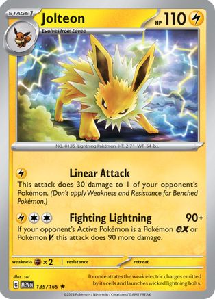 Image of Jolteon (135/165) [Scarlet & Violet 151]