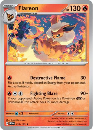 Image of Flareon (136/165) [Scarlet & Violet 151]