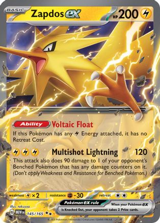 Image of Zapdos ex (145/165) [Scarlet & Violet 151]