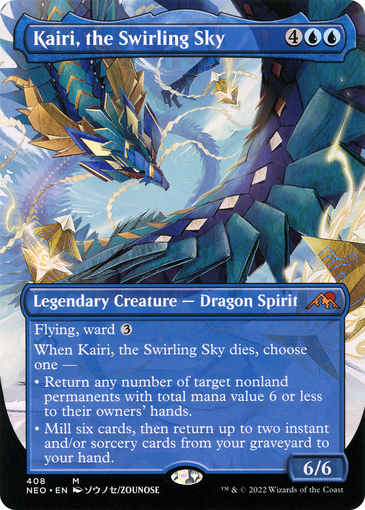 Image of Kairi, the Swirling Sky (Borderless Alternate Art) [Kamigawa: Neon Dynasty]