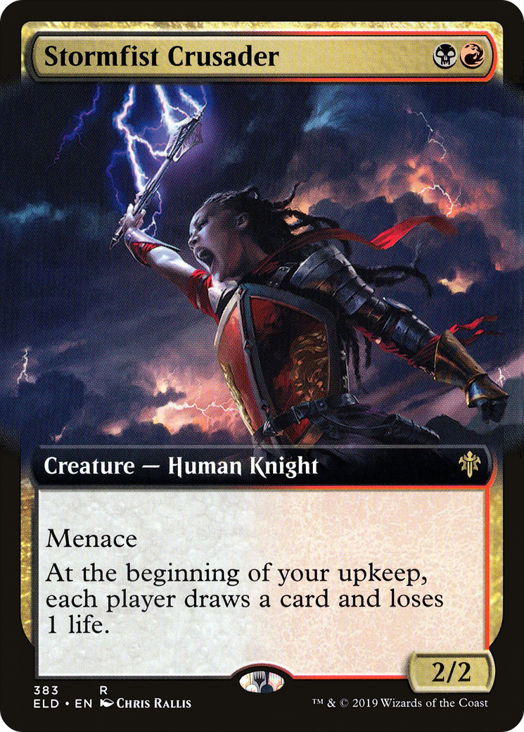 Image of Stormfist Crusader (Extended Art) [Throne of Eldraine]