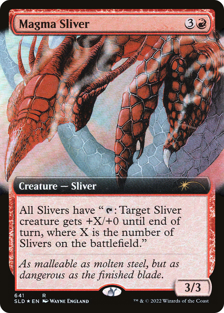 Image of Magma Sliver (Extended Art) [Secret Lair Drop Series]