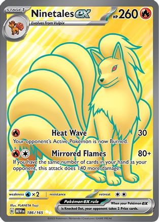 Image of Ninetales ex (186/165) [Scarlet & Violet 151]