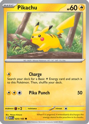 Image of Pikachu (025/165) [Scarlet & Violet 151]