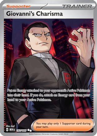 Image of Giovanni's Charisma (197/165) [Scarlet & Violet 151]