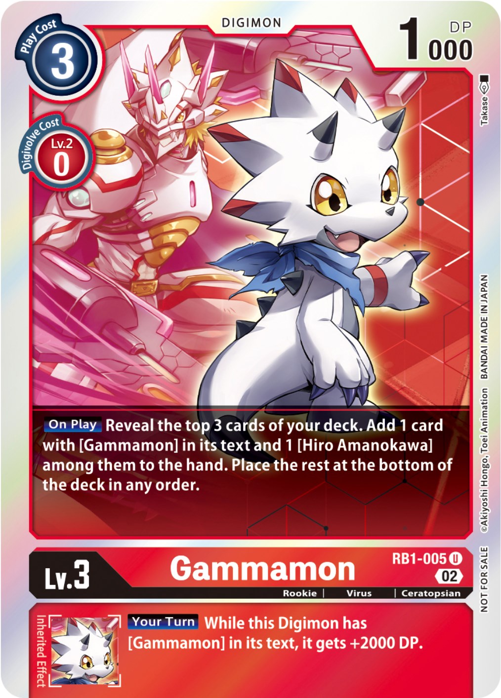 Image of Gammamon [RB1-005] (Box Topper) [Resurgence Booster]