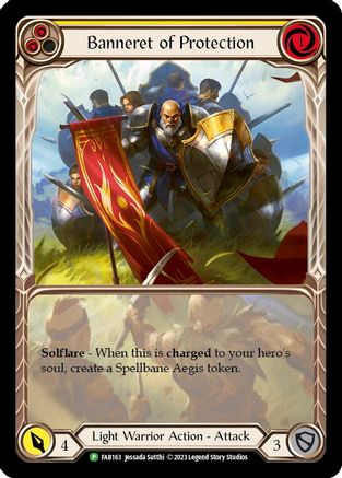 Image of Banneret of Protection [FAB163] (Promo)  Rainbow Foil