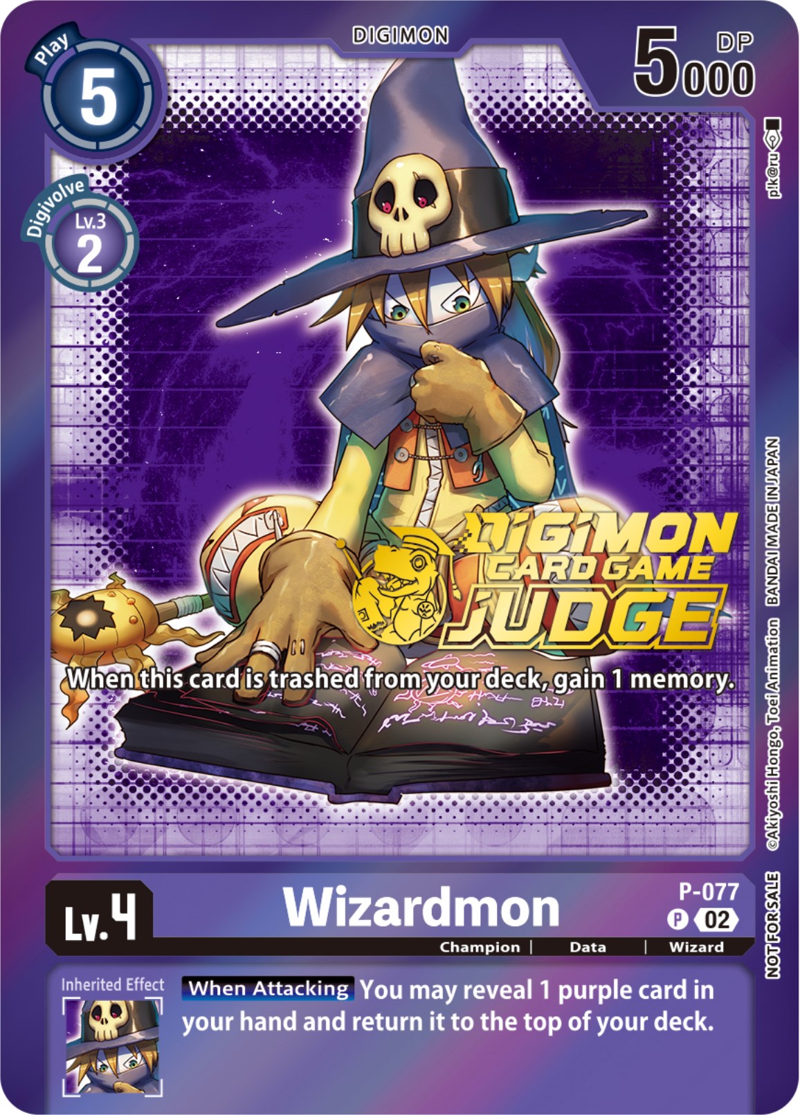 Image of Wizardmon [P-077] (Judge Pack 4) [Promotional Cards]