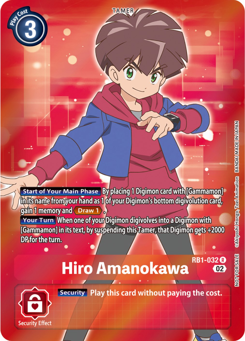 Image of Hiro Amanokawa [RB1-032] (Box Topper) [Resurgence Booster]