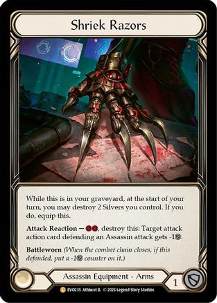 Image of Shriek Razors [EVO235] (Bright Lights)  Cold Foil