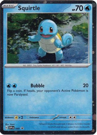 Image of Squirtle (048) (Cosmos Holo) [Scarlet & Violet: Black Star Promos]