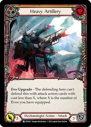 Image of Heavy Artillery (Yellow) [EVO062] (Bright Lights)  Rainbow Foil
