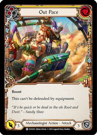 Image of Out Pace (Yellow) [EVO205] (Bright Lights)  Rainbow Foil