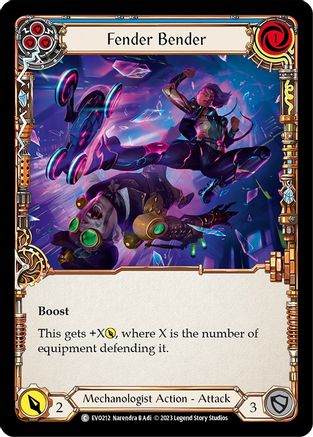 Image of Fender Bender (Blue) [EVO212] (Bright Lights)  Rainbow Foil