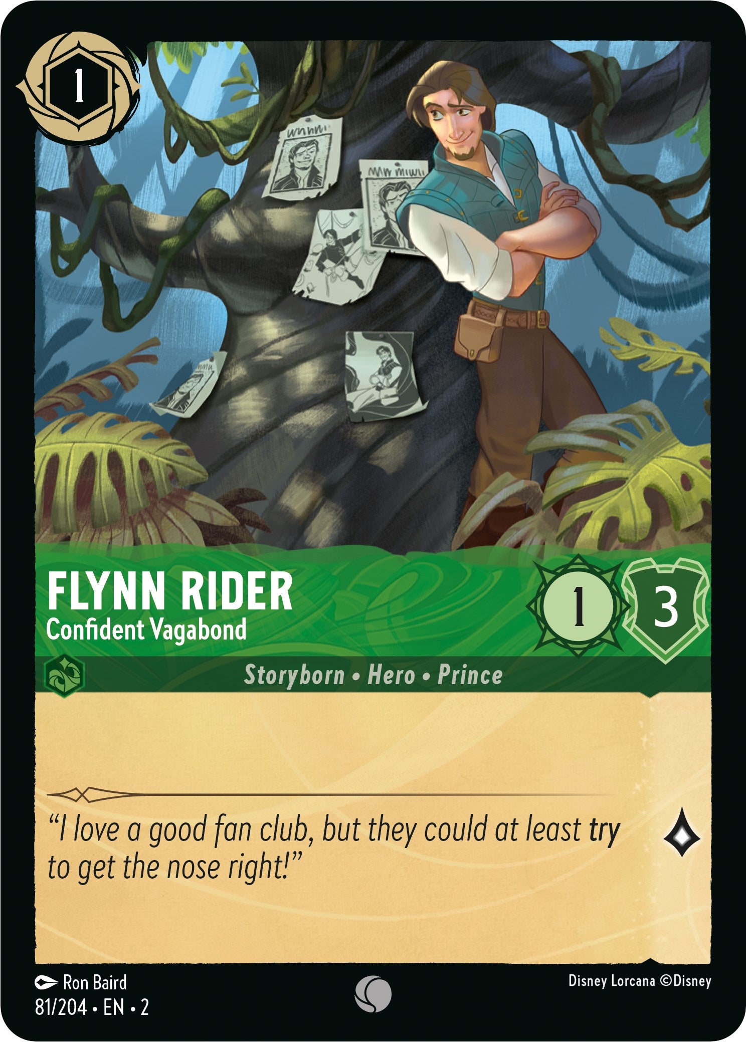 Image of Flynn Rider - Confident Vagabond (81/204) [Rise of the Floodborn]