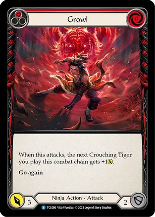 Image of Growl (Red) [TCC086] (Round the Table: TCC x LSS)