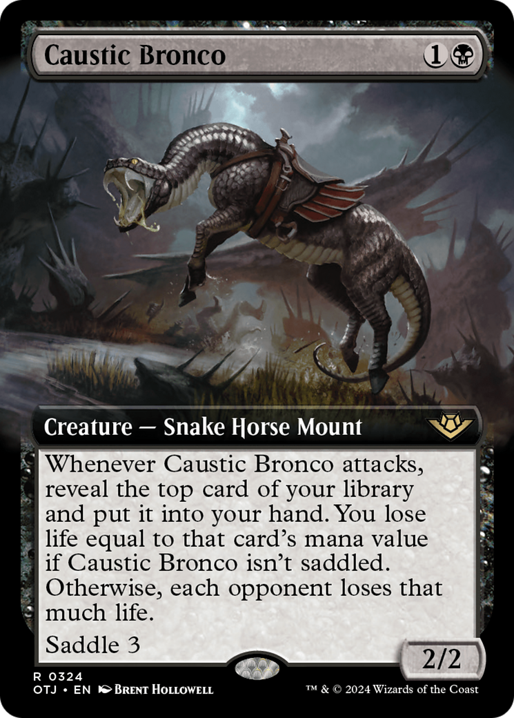Image of Caustic Bronco (Extended Art) [Outlaws of Thunder Junction]