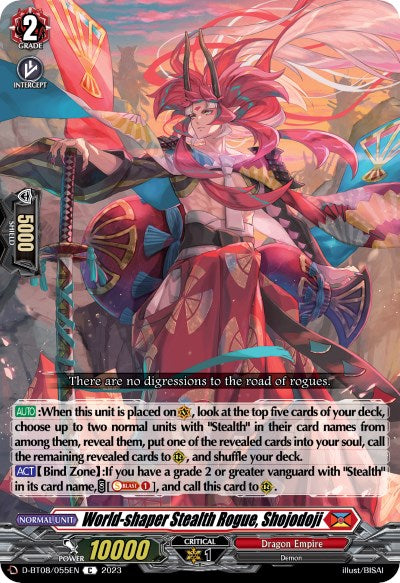 Image of World-shaper Stealth Rogue, Shojodoji (D-BT08/055EN) [Minerva Rising]