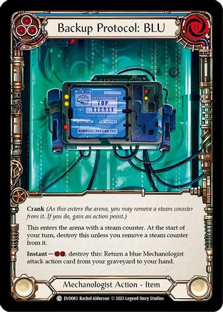 Image of Backup Protocol: BLU [EVO083] (Bright Lights)  Rainbow Foil