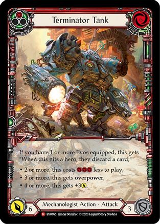 Image of Terminator Tank (Extended Art) [EVO055] (Bright Lights)  Rainbow Foil