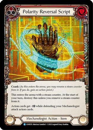Image of Polarity Reversal Script [EVO078] (Bright Lights)  Rainbow Foil