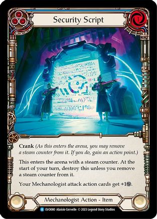 Image of Security Script [EVO080] (Bright Lights)