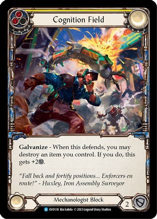 Image of Cognition Field (Yellow) [EVO118] (Bright Lights)  Rainbow Foil