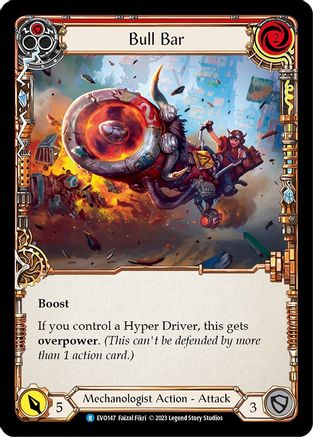Image of Bull Bar (Red) [EVO147] (Bright Lights)  Rainbow Foil