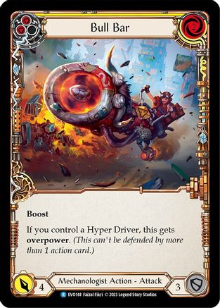Image of Bull Bar (Yellow) [EVO148] (Bright Lights)  Rainbow Foil
