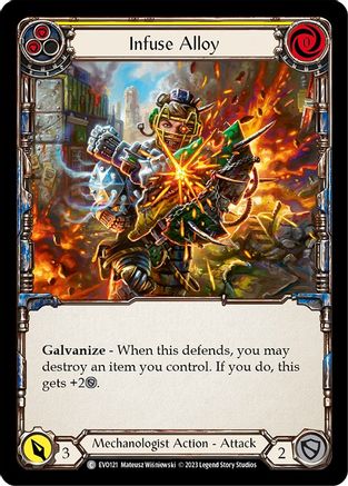 Image of Infuse Alloy (Yellow) [EVO121] (Bright Lights)  Rainbow Foil