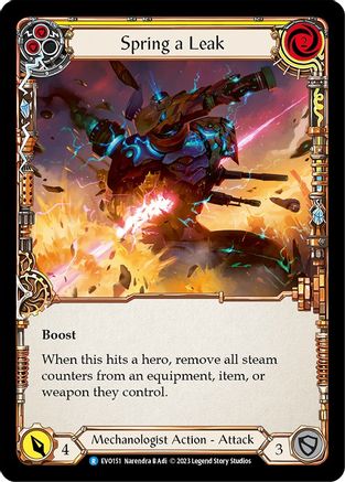 Image of Spring a Leak (Yellow) [EVO151] (Bright Lights)  Rainbow Foil