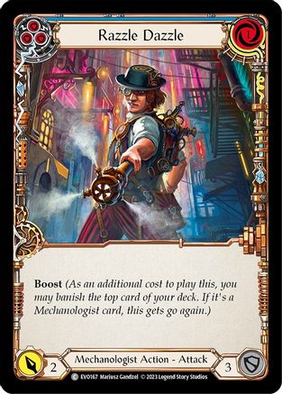 Image of Razzle Dazzle (Blue) [EVO167] (Bright Lights)  Rainbow Foil