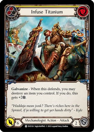 Image of Infuse Titanium (Yellow) [EVO124] (Bright Lights)  Rainbow Foil