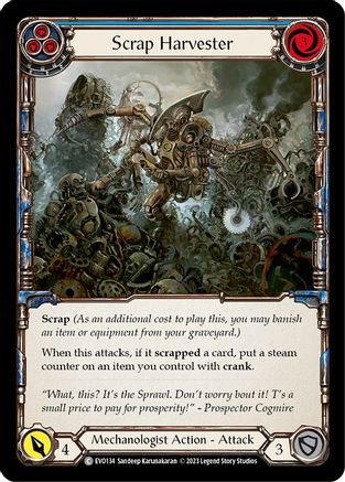 Image of Scrap Harvester (Blue) [EVO134] (Bright Lights)  Rainbow Foil