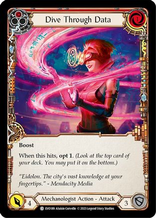 Image of Dive Through Data (Red) [EVO189] (Bright Lights)  Rainbow Foil