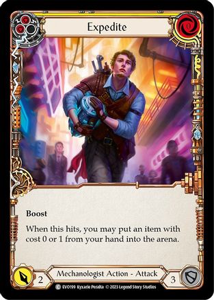 Image of Expedite (Yellow) [EVO199] (Bright Lights)  Rainbow Foil