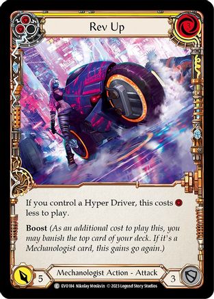 Image of Rev Up (Yellow) [EVO184] (Bright Lights)  Rainbow Foil