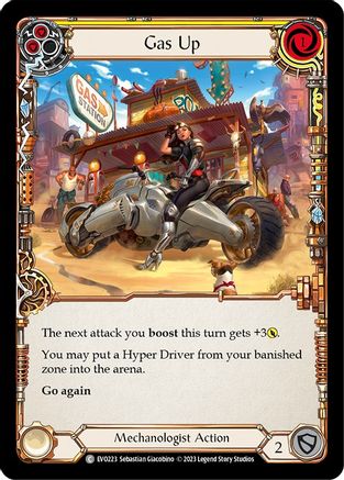 Image of Gas Up (Yellow) [EVO223] (Bright Lights)  Rainbow Foil