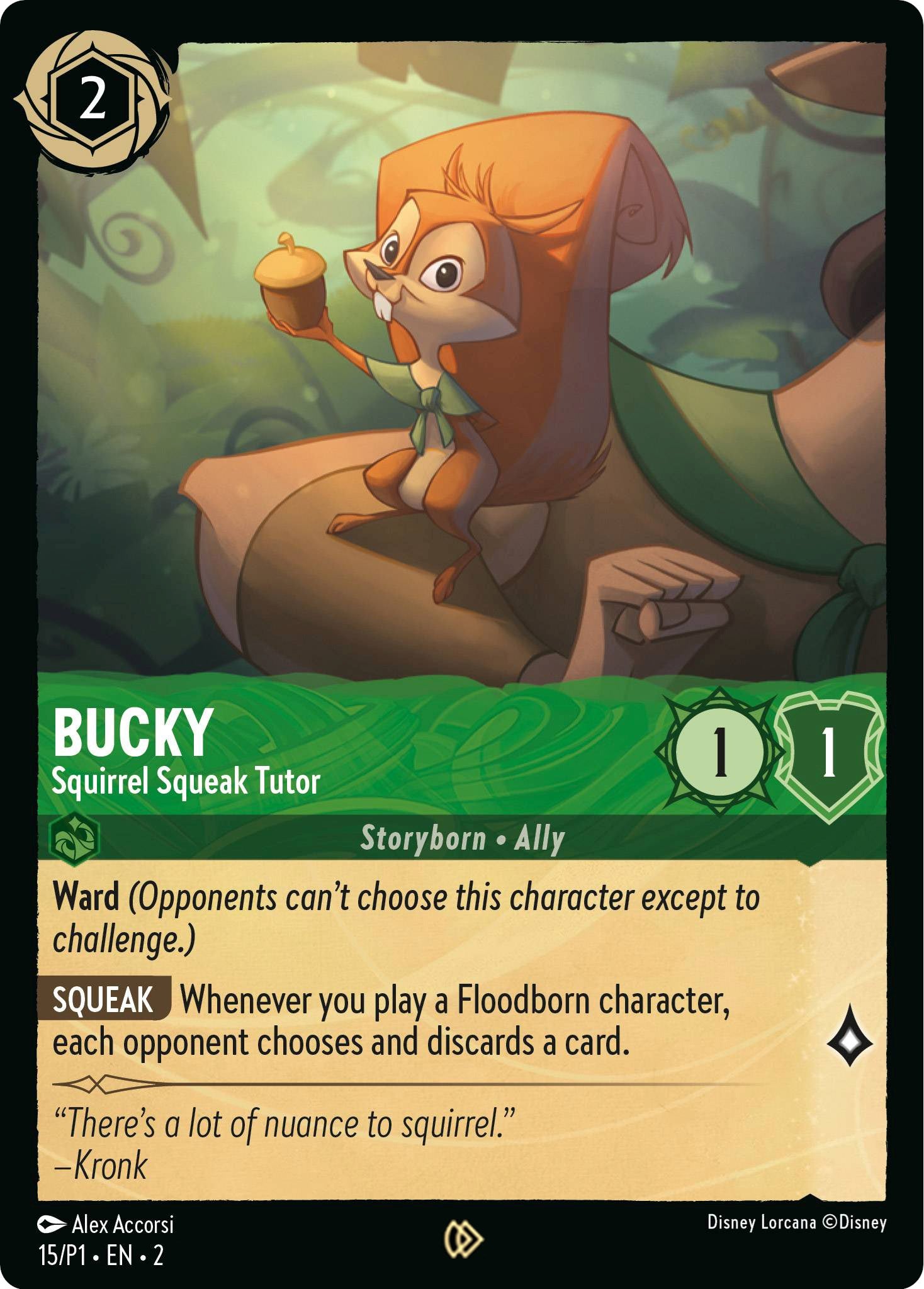 Image of Bucky - Squirrel Squeak Tutor (15) [Promo Cards]