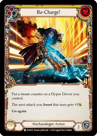 Image of Re-Charge! (Yellow) [EVO229] (Bright Lights)  Rainbow Foil